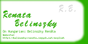renata belinszky business card