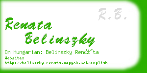 renata belinszky business card